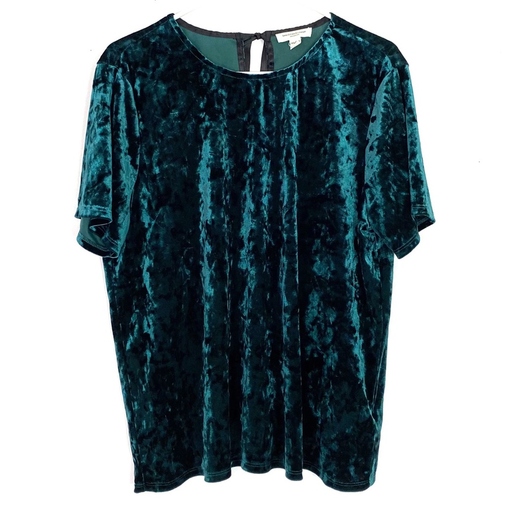 EUC Beach Lunch Lounge Velvet Top Ribbon Tie XL